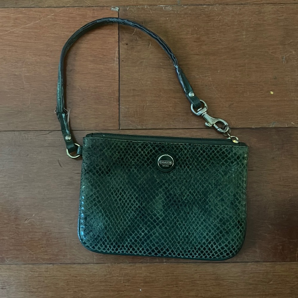 Y2K coach snake print small bag